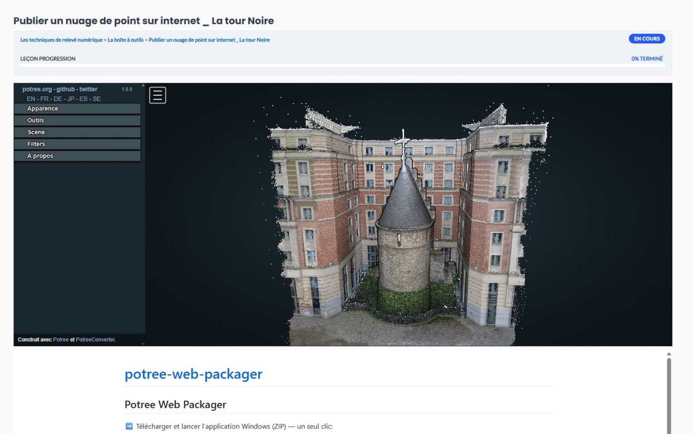Formation en ligne - Le relevé numérique — vue 3
